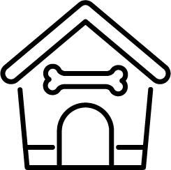 Icon einer Hundehütte